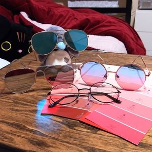 4 Pairs Fashion Glasses Bundle